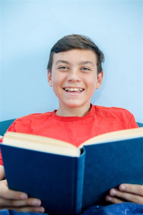 Teenage Boy Reading A Book Stock Photo Image Of Young 123252606
