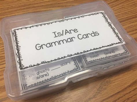Grammar Time Hashave And Isare Grammar Cards The Autism Helper