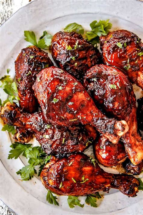 Move chicken to the cooler side of grill, skin side up, and brush liberally with bbq sauce. Grilled BBQ Chicken with Homemade BBQ Sauce (Video!)