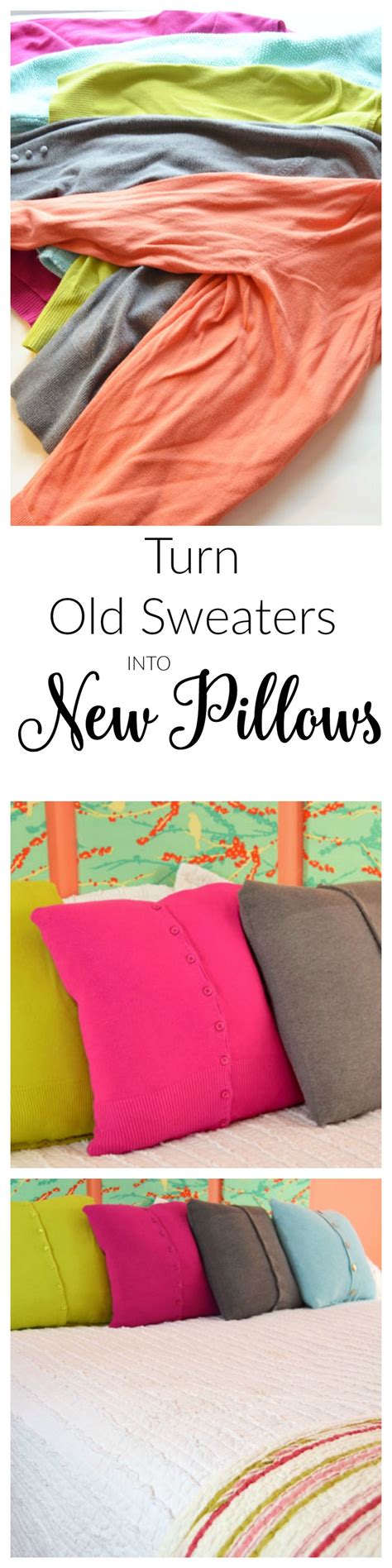 How To Make Old Sweaters Into New Pillows Create And Babble