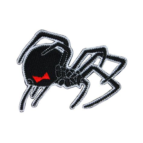 Creeping Black Widow Spider Patch Poisonous Venom Embroidered Iron On
