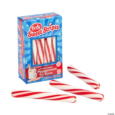 Bobs Sweet Stripes Peppermint Candy Stir Sticks 12 Pc