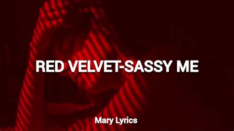 Red Velvet Sassy Me Tradução Lyrics Youtube