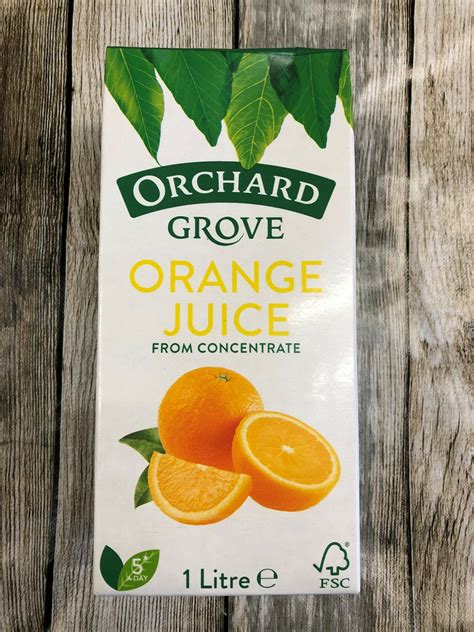 Orange Juice 1ltr Heddens Of Woodtown Farm