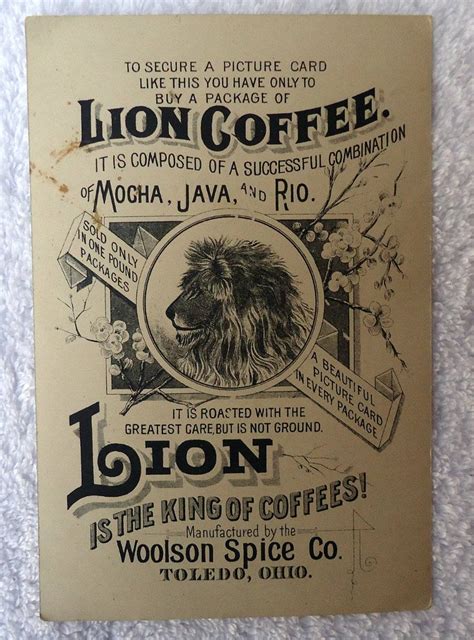 Maybe you would like to learn more about one of these? WOOLSON SPICE CO LION COFFEE TOLEDO OHIO PINK ROSE BLUE ...