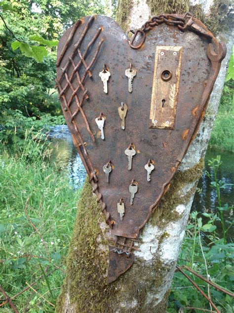 Kathis Garden Art Rust N Stuff Rusty Heart Art