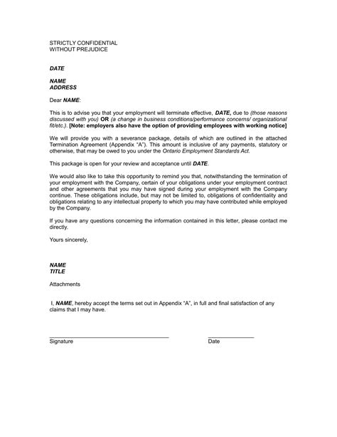 Employee Termination Letter Template 17 Examples Format Sample