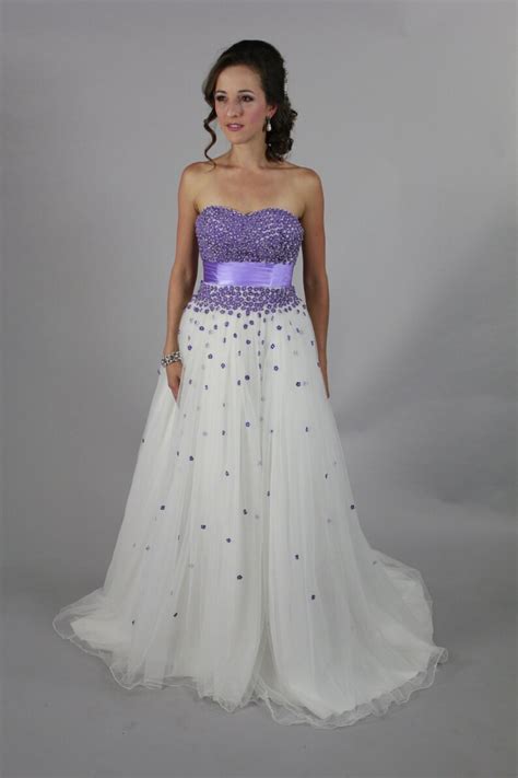 Sweetheart Neckline Backless Litte Purple Wedding Dress Etsy