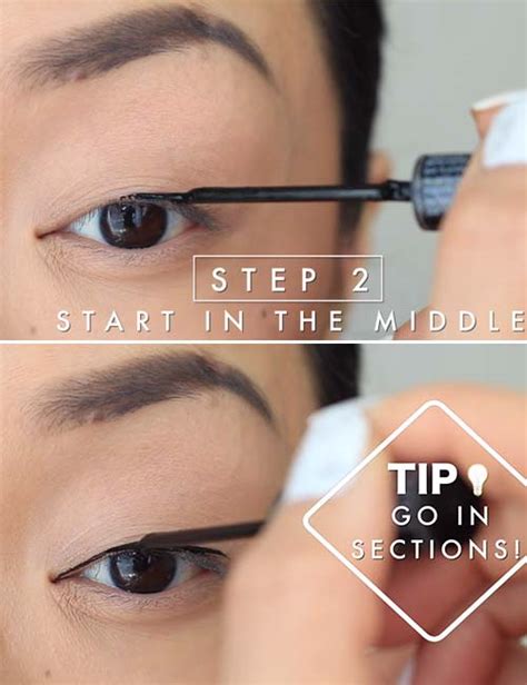 Likewise, draw a line into the lower lash line for making your eyes increasingly excellent and splendid. How To Apply Liquid Eyeliner Step By Step Tutorial With Pictures - CreativeSide