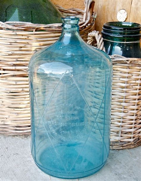 Vintage 5 Gallon Carboylight Blue Demijohnartesian Well
