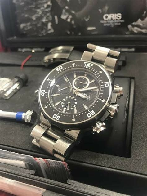 Oris Prodiver Chronograph Titanium Luxury Watches On Carousell