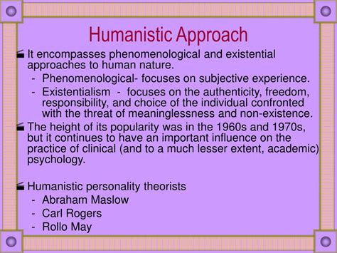Ppt Humanistic Theory Powerpoint Presentation Free Download Id9104100