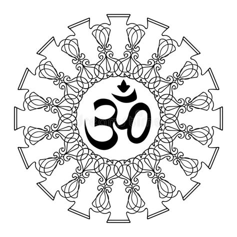 Diwali Ohm Symbol With Mandala Royalty Free Illustration Ohm Symbol