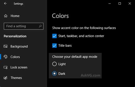 Tip Enable Dark Or Light Theme Modes In Windows 10 Askvg