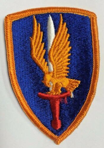 Vintage Vietnam Era Us Army 1st Aviation Brigade Color Patch Merrowed