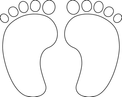 5 Best Images Of Baby Footprint Template Printable Free Baby