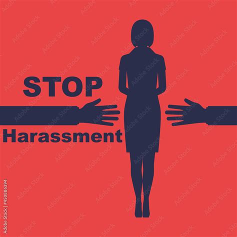 Stop Harassment Rape Woman Sexual Harassment Victim Male Attention