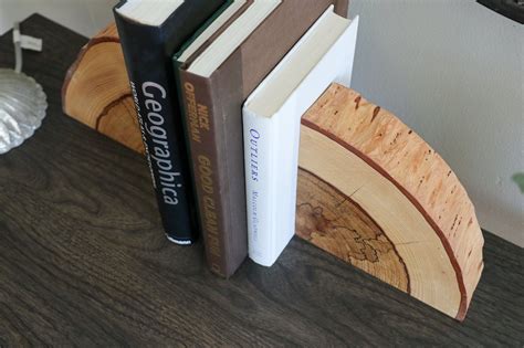 Spalted Hickory Solid Wood Bookends In 2021 Wood Bookends Diy