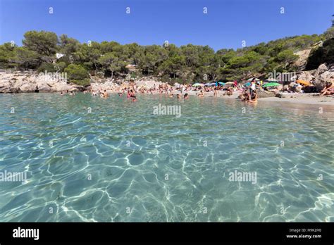 Spain Balearic Island Ibiza Cala Salada Beach Stock Photo Alamy