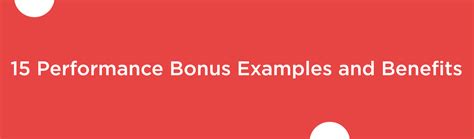 Performance Bonus Examples 15 Types Of Performance Bonus Examples 2024