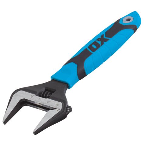 Ox Pro Adjustable Wrench Extra Wide Jaw 152mm6 Uk