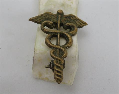 Vintage Caduceus Pin For Health Care Workers Etsy