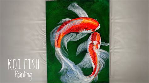 How To Paint Koi Fish Beginners Step By Step Painting Tutorial