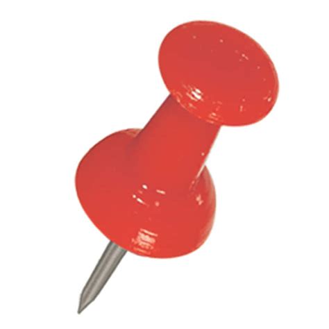 The Hillman Group Push Pins Red At