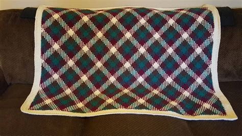 Beautiful Planned Pooling Blanket In Red Heart Antique