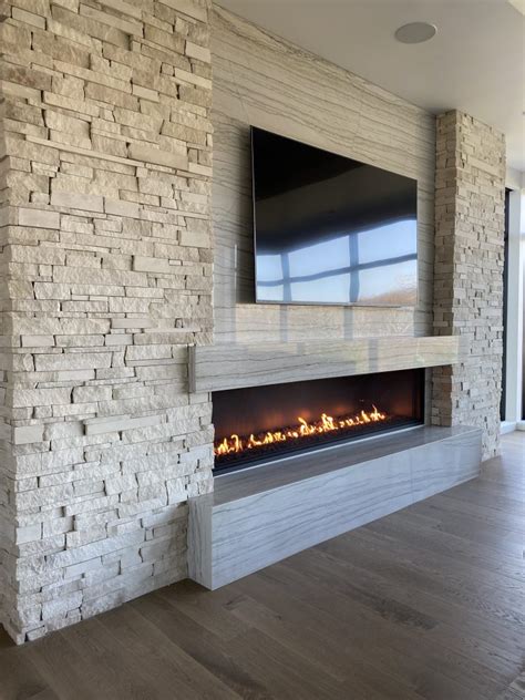 Acucraft Signature 8′ Linear Open Gas Fireplace With Lava Rock 1 Gas