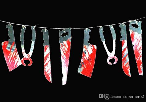 2019 Halloween Prop Haunted House Decor Torture Bloody Body Tools
