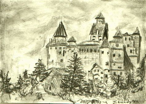 Castle Pencil Drawing At Getdrawings Free Download