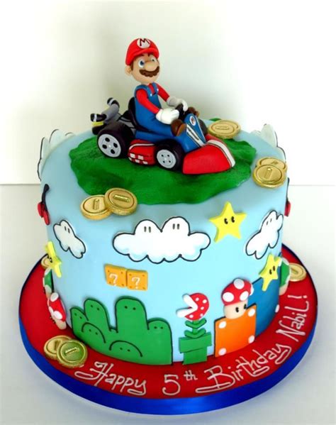 Mario bros birthday cake mario kart themed birthday cake mario kart cake lol pinterest. Pin on Mario Party