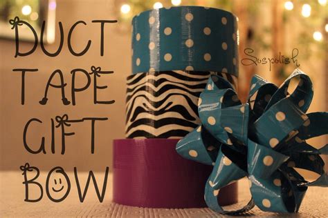Diy Holiday Duct Tape T Bow