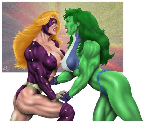 Titania Attacks She Hulk She Hulk And Titania Fighting And Fucking Luscious