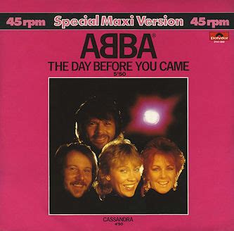 Album The Day Before You Came De Abba Sur CDandLP