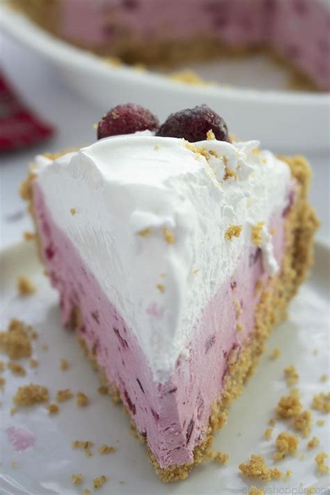 no bake cranberry cream pie is so good recipe homemade whipped cream cream pie baking