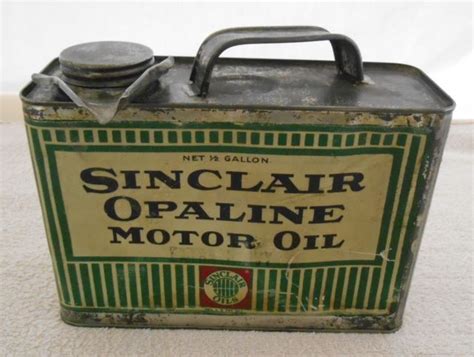 Vintage Sinclair Motor Oil Can Vintage Oil Cans Vintage Tins Old