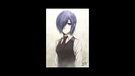 Anime Drawing Touka From Tokyo Ghoul Youtube