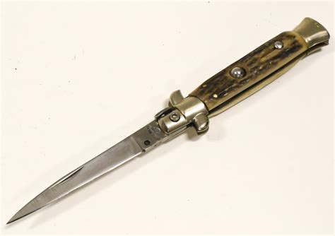 Sold Price 1937 Henry Sears Stag Switchblade Folding Knife January 6