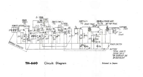 Vintage Hitachi Transistor Radio Circuit Diagram Model Th Flickr