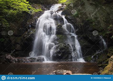 Spruce Flats Falls In The Smoky Mountains Stock Photo Image Of Great