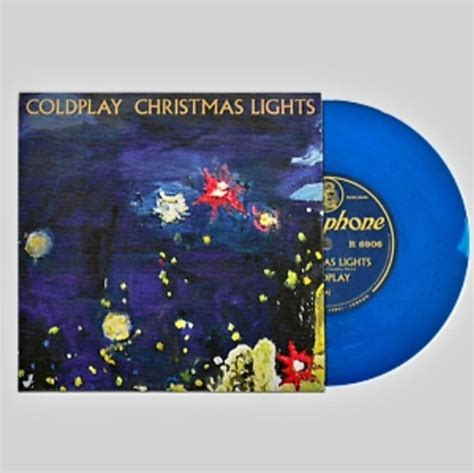 New 7 Coldplay Christmas Lights Limited Edition Blue Translucent