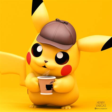 Detective Pikachu By Henry Vargas Pikachu Wallpaper Iphone Cool