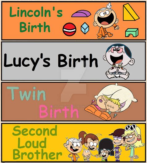 Loud House Birth Stories Title Cards By Firstdrellspectre On Deviantart
