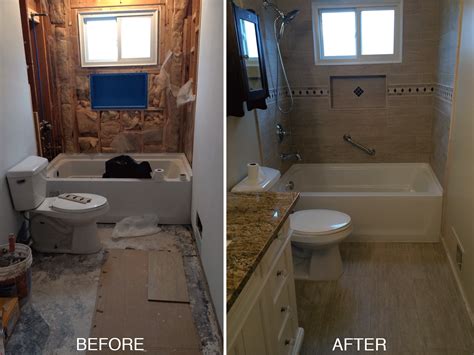 Bathroom Remodeling Before After Designs In Glass