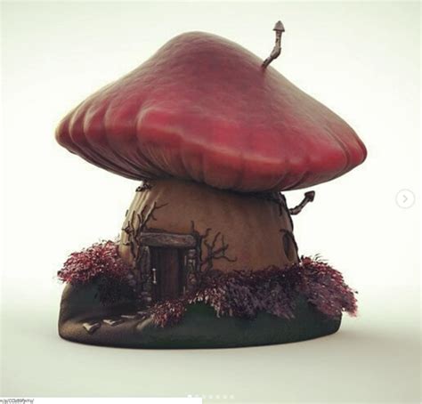 3d Printed Casita Hongo Mushroom House By Ginanoelrodriguez Pinshape