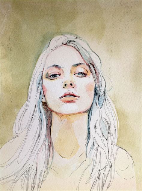 Watercolor Portraits Kinsey Zaïre