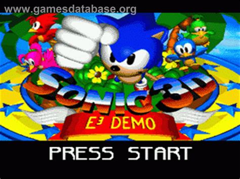 Sonic 3d Blast Sega Genesis Games Database