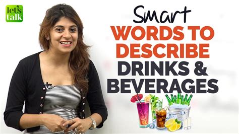 Learn Smart English Words To Describe Drinks And Beverages Mprove